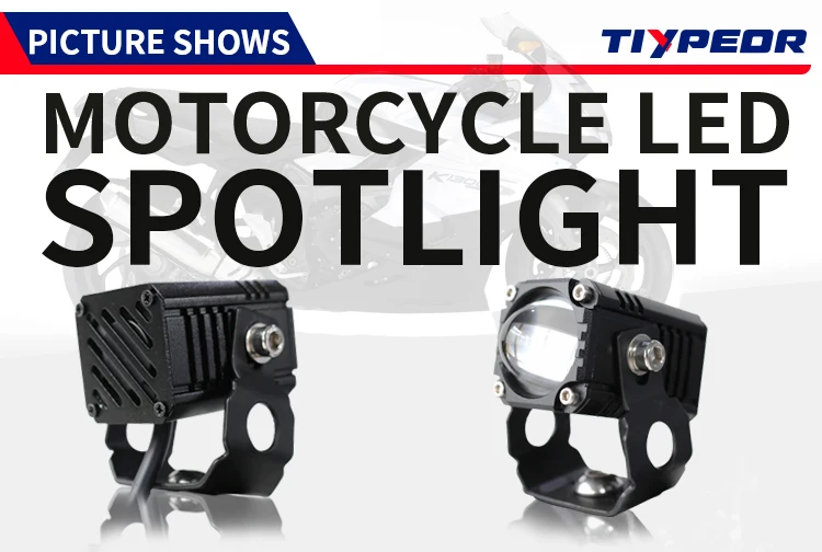 product tiypeor upgrade 25w aluminum motorcycle super brighter hi q fog auxiliary off road spotlight led driving light for atv utv-3