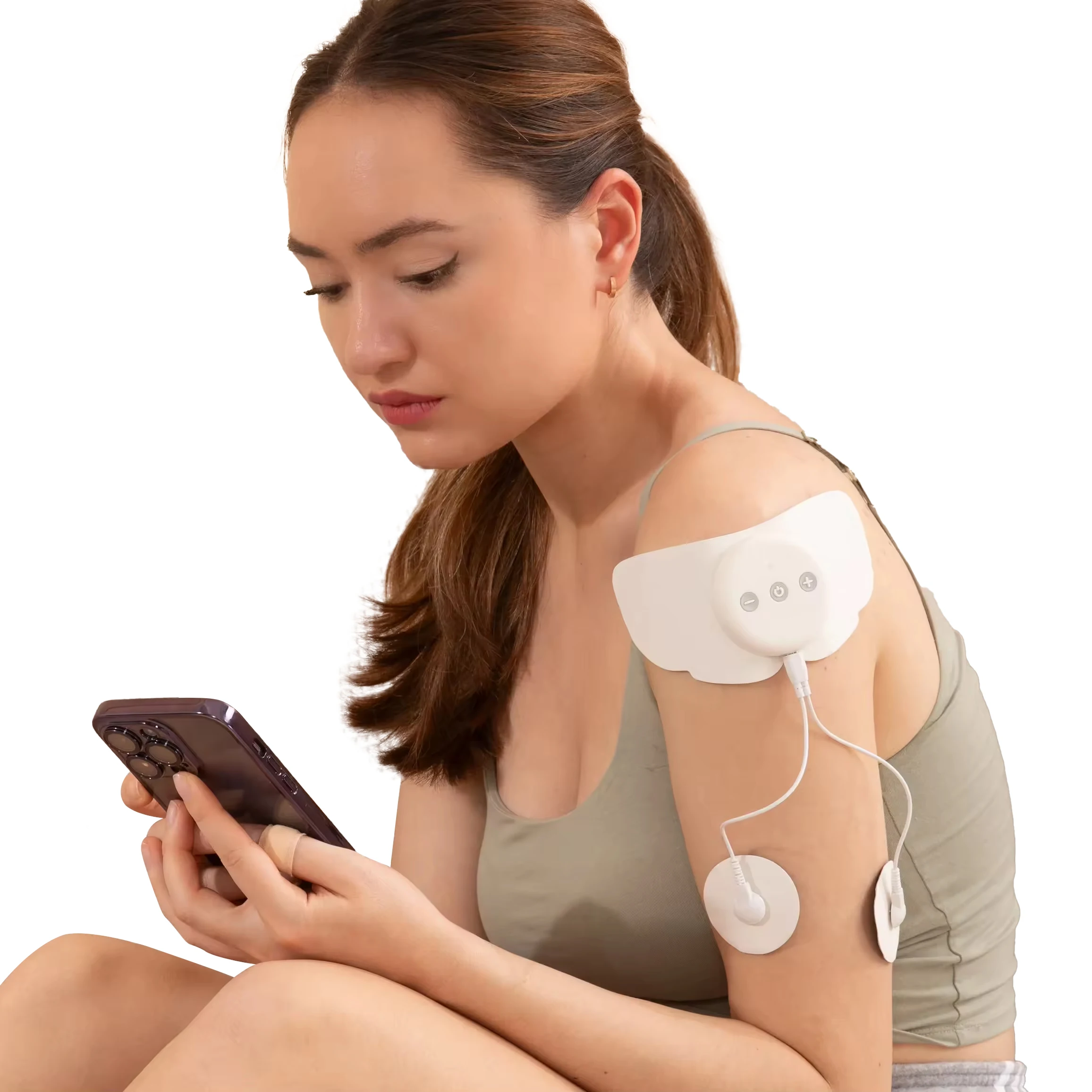 DOMAS Automatic Intelligent Wireless Tens Unit Device Battery Rechargeable 24 Modes Menstrual Cramp Ovira Period Pain Relief