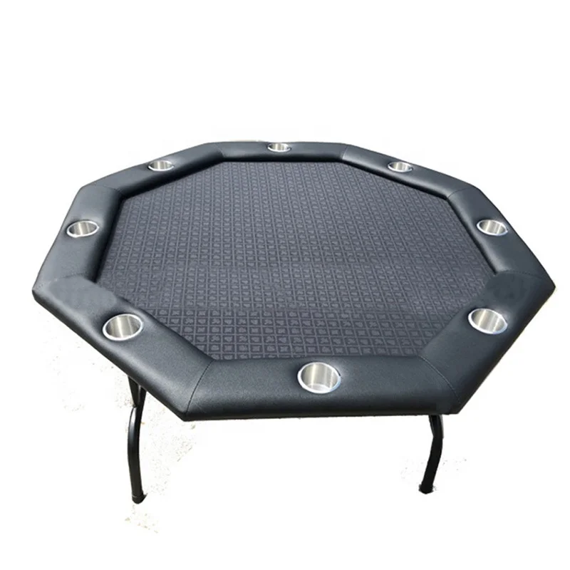 Популярный дизайн восьмиугольный складной покерный стол для казино клуба Техасского холдема 48