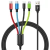 Noir, USB-A vers 2* USB-C + IP + Micro USB