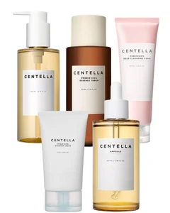SKINN104  Centella Skincare Box Korean Skin Care Toner Ampoule Soothing Cream Cleansing Oil