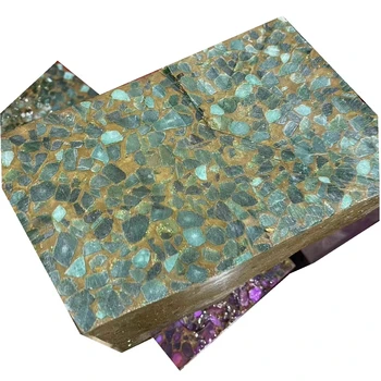 Natural turquoise, coarse compressed gemstones, rough stones, raw stone materials for making jewelry