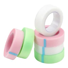 Adhesive Lash Tape Breathable Micropore Fabric Color Eyelash Extension Tape Pink Sensitive PE Lash Tape