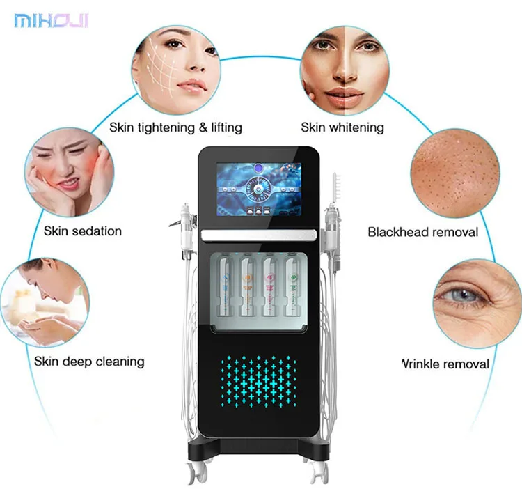 17 in 1 Stand Dermabrasion Rejuvenation Facial Machine Beauty Salon ...