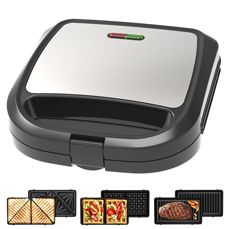 Non Stick Milton In Waffle Grill Sandwich Maker In Electric
