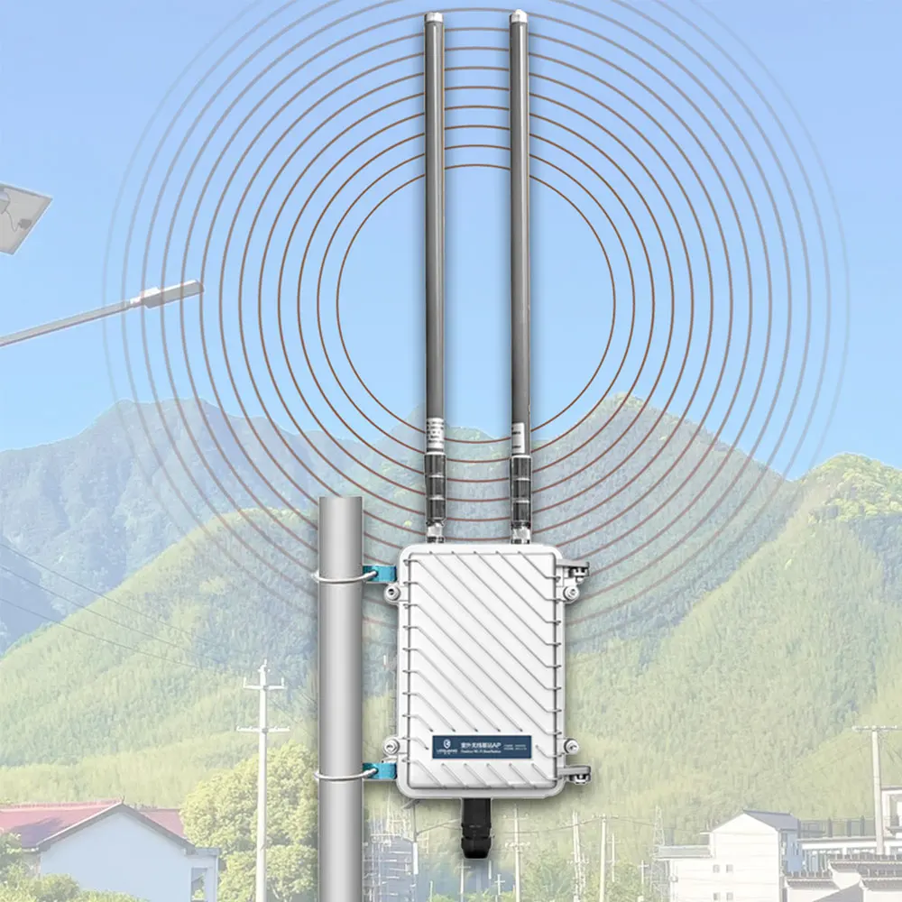 Industrial Wireless AP Router 300M Single Band WiFi Access Point with 100M Long Range Outdoor Coverage
