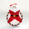 Santa Claus with hula hoop