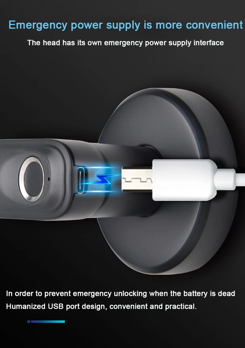 Qleung S607L Classic Black Tuya BLE APP Doorlocks Intelligent Fingerprint Key Smart Door Lock For Apartment Home Inside 7