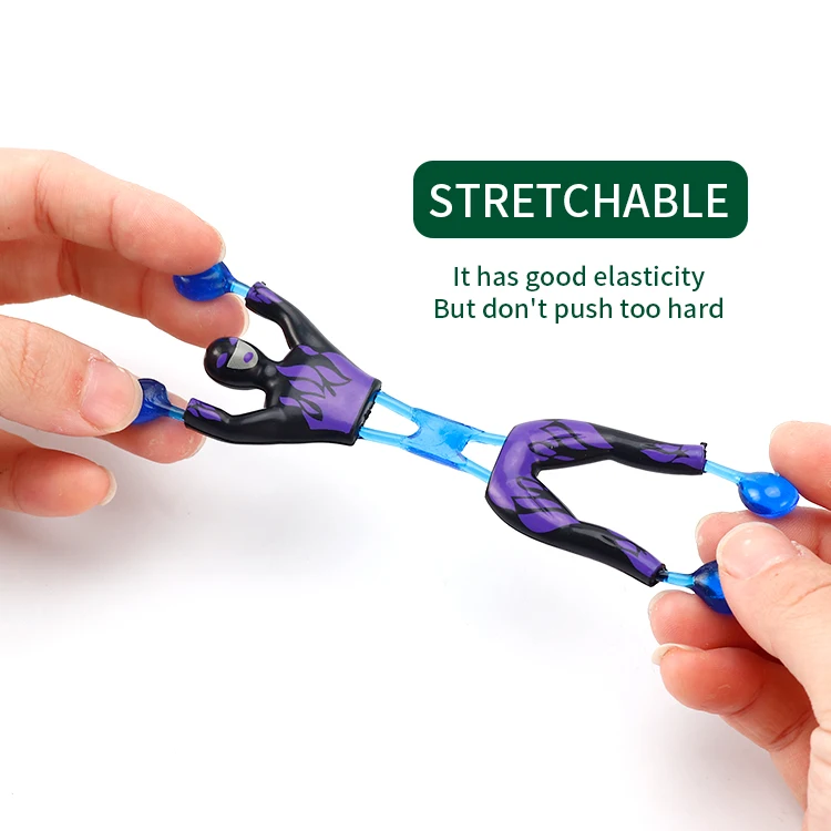 Забавный сенсорный Спиннер из термопластичной резины Человек-паук стена для скалолазания ниндзя фиджет-Поппер паук мужские эластичные липкие игрушки детей