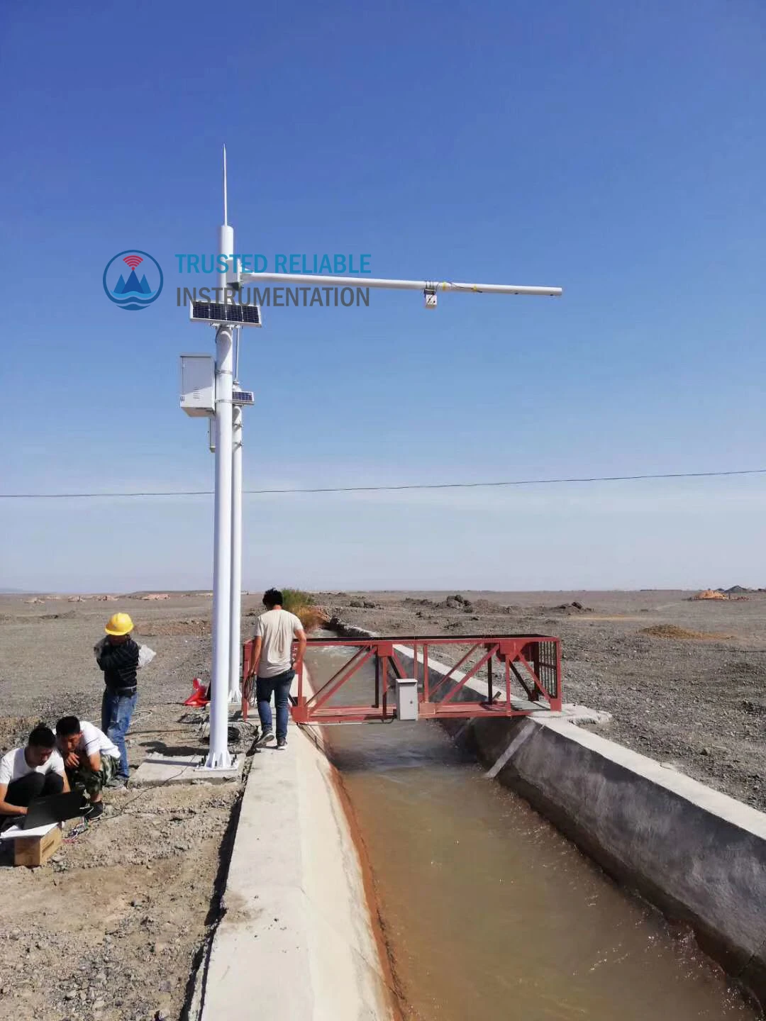 24ghz Rs485 Radar Water Level 7 Meters Water Flowrate Radar Water Flow