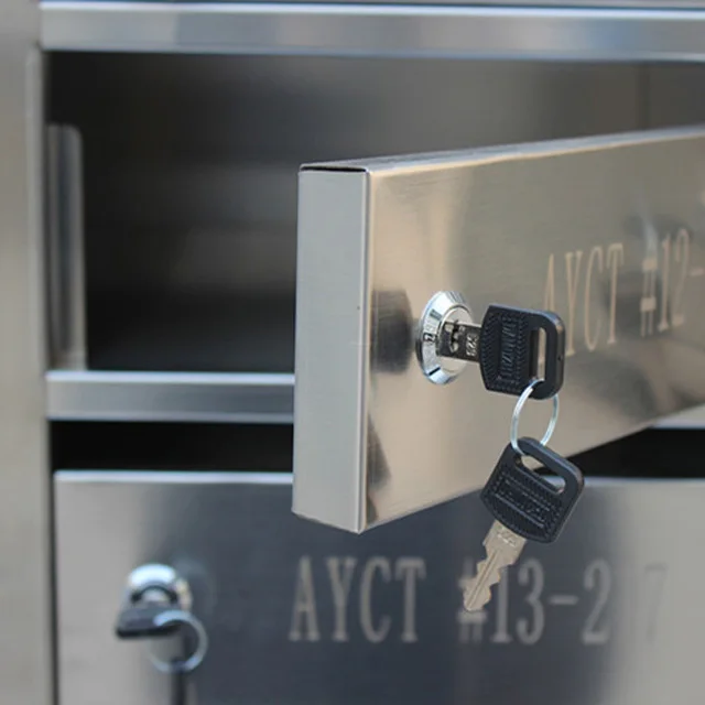 Современные открытые почтовые ящики спереди, настенные, для квартиры, офиса, 18 дверей, запираемые, предварительно собранные почтовые ящики из нержавеющей стали