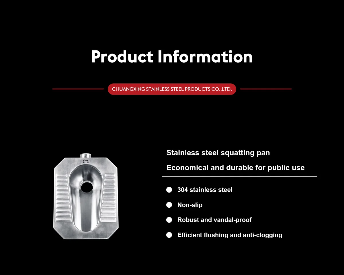 Smart Turkish Squat Toilet Sanitary Ware Squatting Pan Toilet Stainless