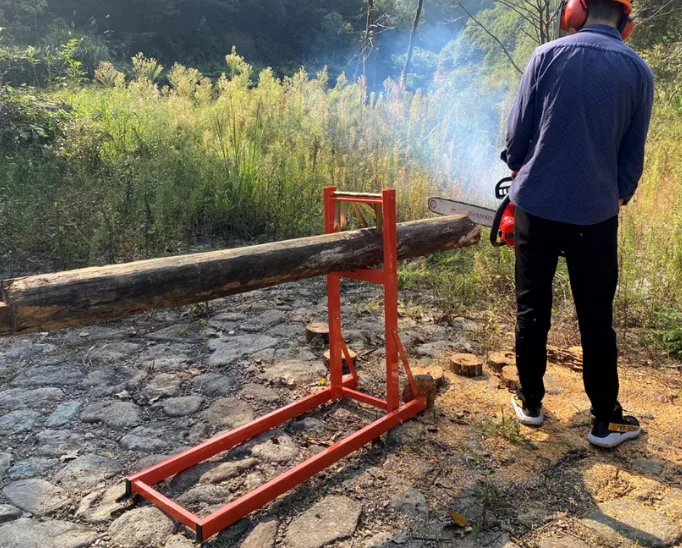 原木锯架马sm-ls01 - buy log stand,saw horse,log bracket product
