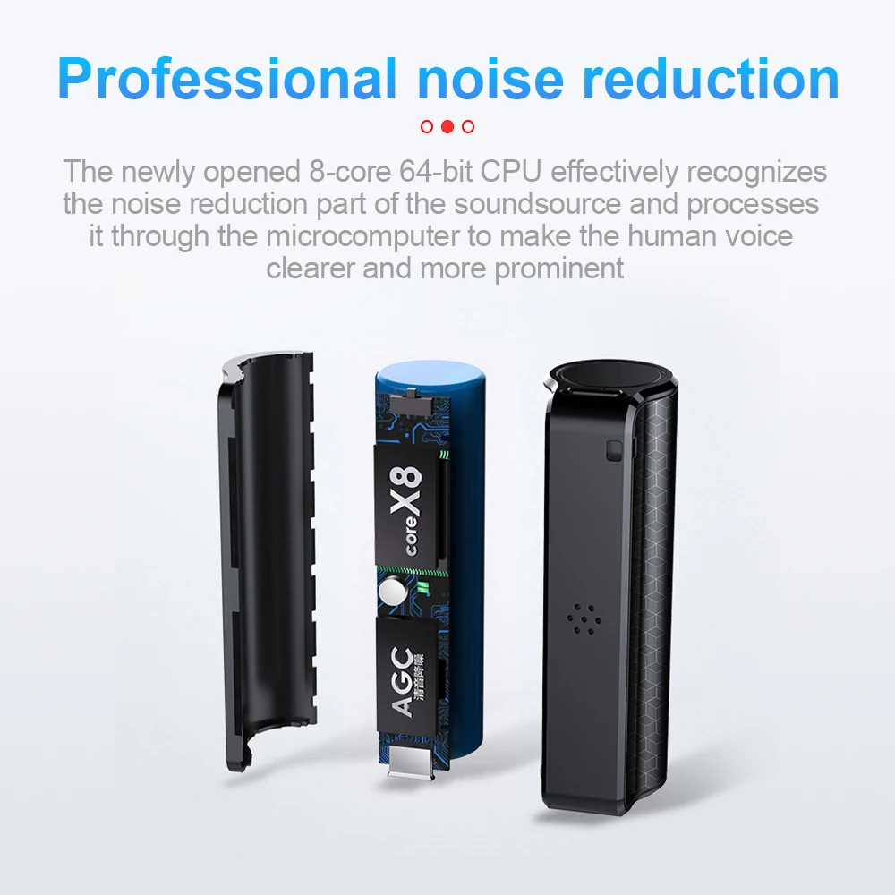 8GB 16GB 32GB Professional Portable Voice Recorder Audio Activated Magnet Digital Voice Recorder