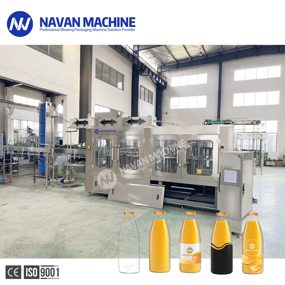 NAVAN SS304 Stainless Steel Fully Automatic PET Bottled Water and Juice Filling Machine