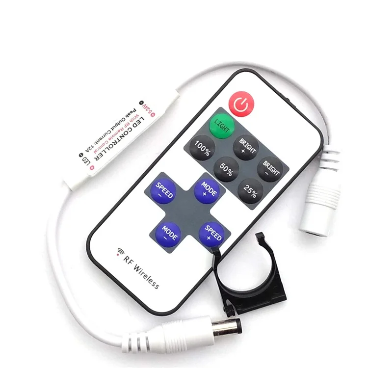 11 Keys RF Wireless Single Color Led Strip Dimmer Remote Controller for SMD 5050 2835 3014 5630 LED Strip Light