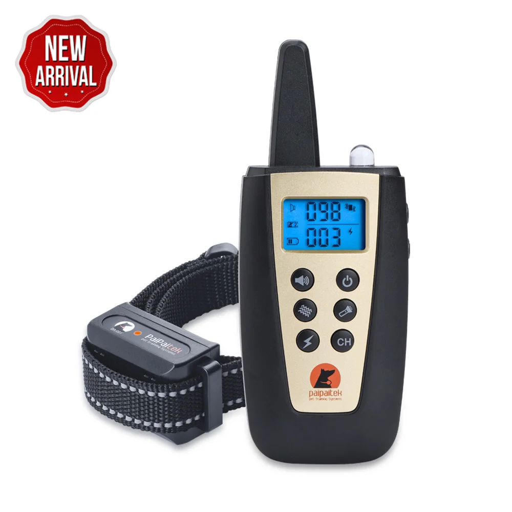 Electric Dog Training Collar - Rechargeable Waterproof Shock Anti-Bark Collar For All Dog Sizes