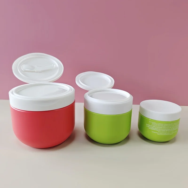 New Empty 3oz 6oz 12oz PET Plastic Cream Jar Cosmetics Jar Face Cream Skin Care Container