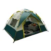 Tente deux portes et deux fenêtres-vert blanc + coussin résistant à l'humidité 1