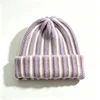 Morado Lavanda y Beige a Rayas