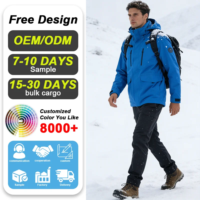 Wholesale Best Price Waterproof Outdoor Jacket Ropa De Abrigo Impermeable Solid Color Me aperçu 4