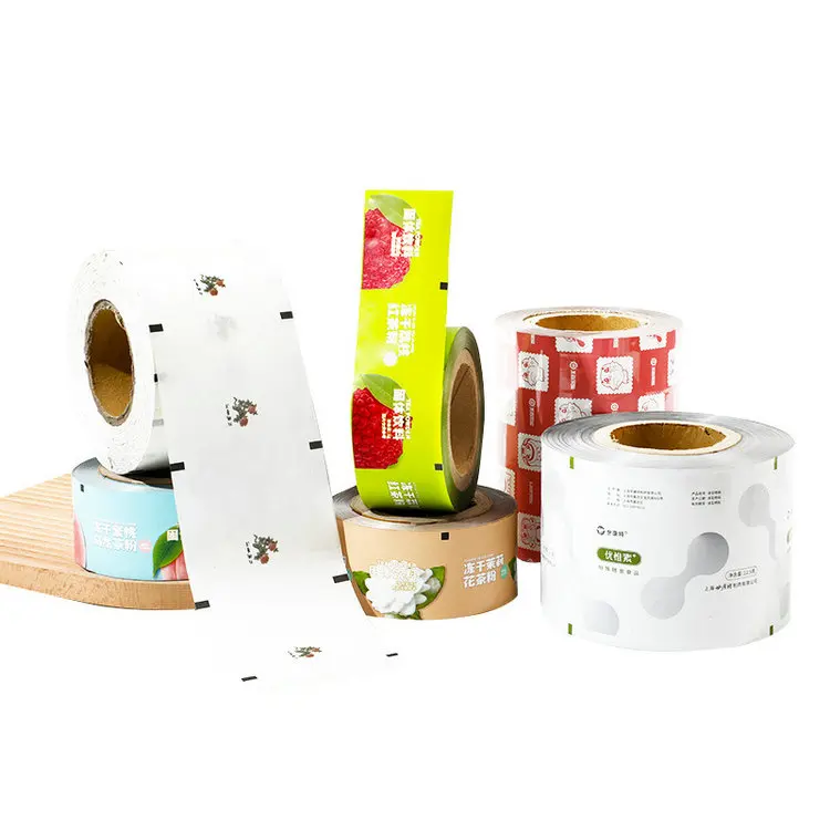 Automatische Lebensmittelverpackungs-Folie aus Kunststoff zum Verpacken von Kartoffelchips, anpassbare Größe und Logo für Kleidung und Schmuck