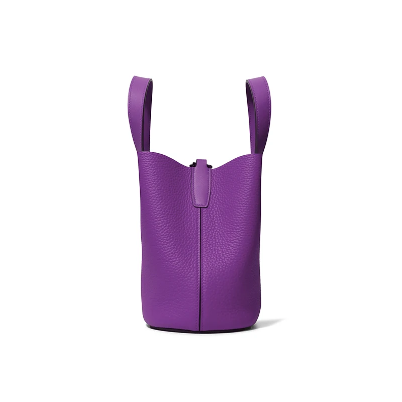 Custom logo Fashion Light Luxury Ladies Genuine Leather Bucket Bag Original Pig Nose Women's Designers Handbags