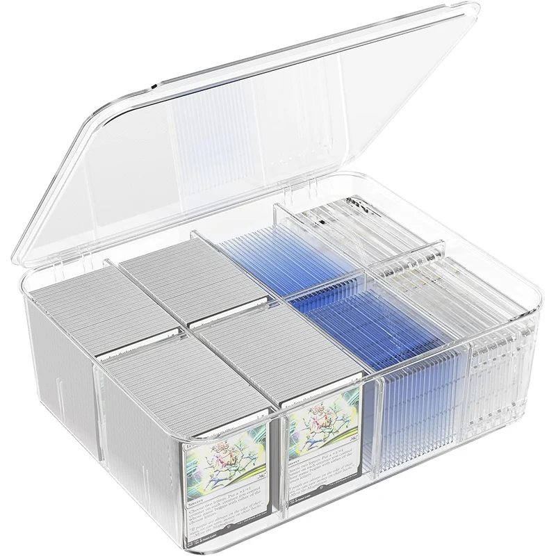 Transparent Trading Card Storage Box Holds 2000+ Loose Cards Acrylic Deck Box for Baseball Cards| Alibaba.com Transparent Trading Card Storage Box Holds 2000+ Loose Cards Acrylic Deck Box for Baseball Cards| Alibaba.com