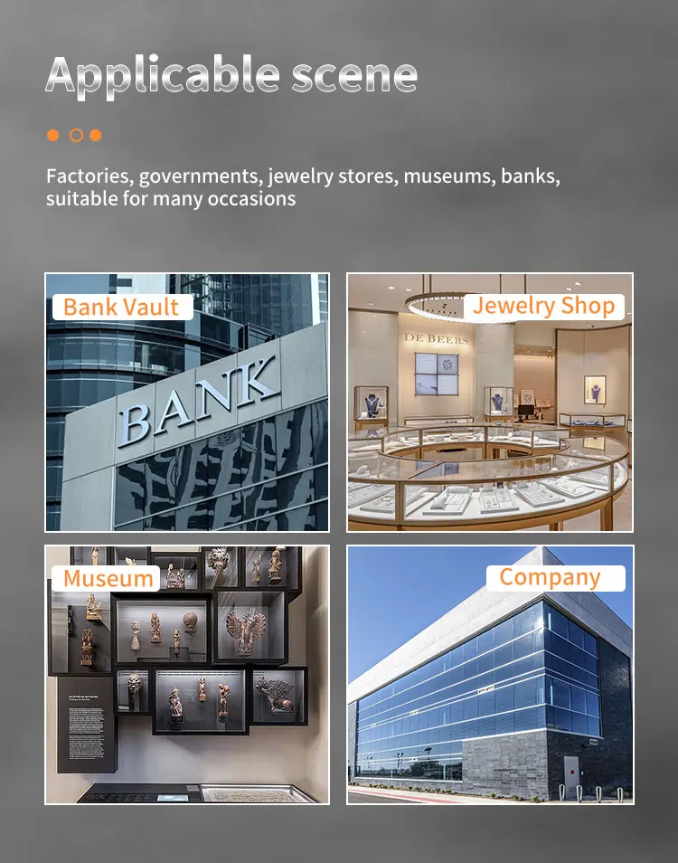 CEQSAFE Customized High Quality Steel Bank Safe Vault Metal Security Door with Electronic Digital Lock factory