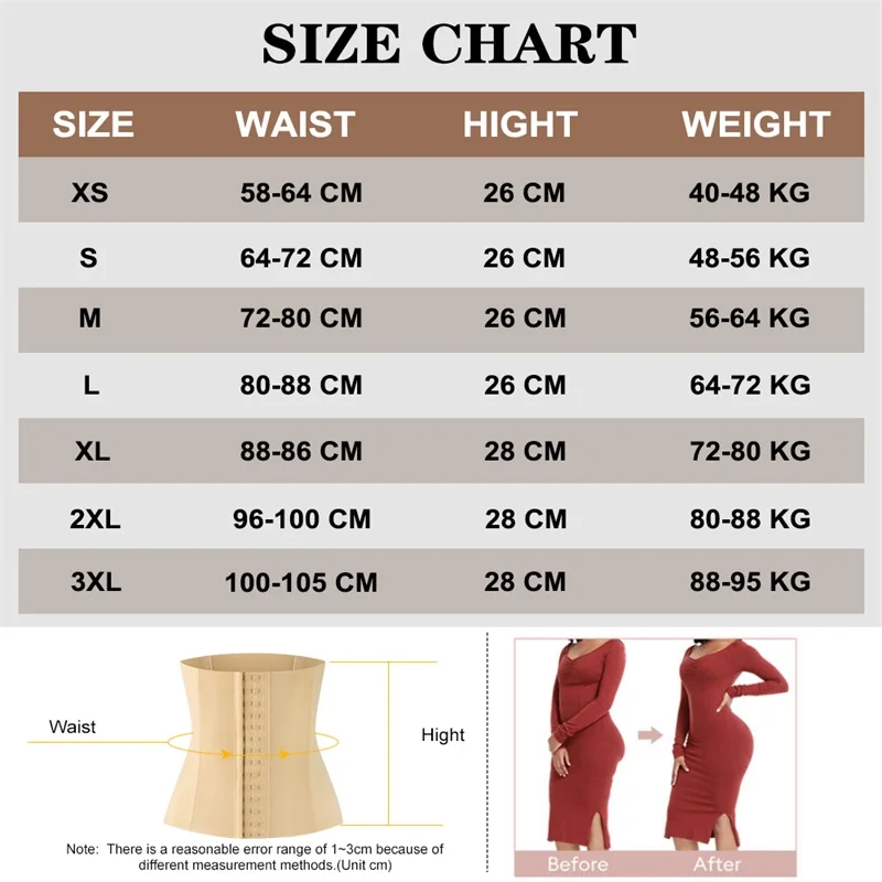 Custom Plus Size  Full Body Women Slimmer Tummy Control Shapewear Corsets Belt Waist Trainer Shaper Corset for Women