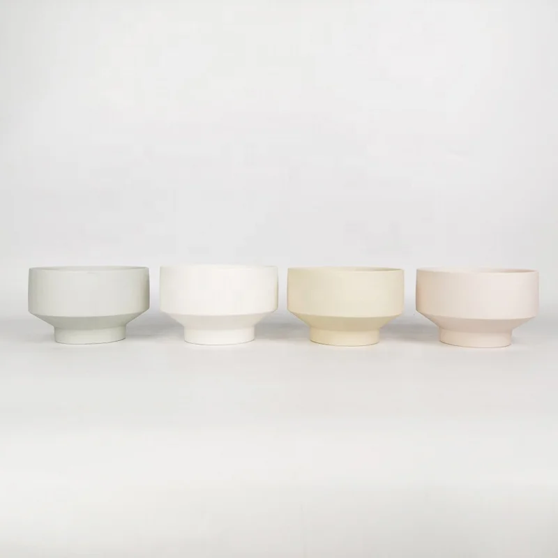 Уникальные мини-горшки для цветов YBH матовые серые Мини-керамические горшки