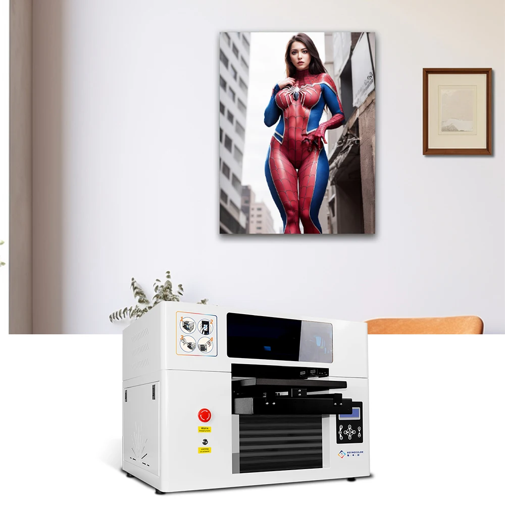 Digital Printing Shop Machines Uv Flatbed Printer A3 Photo Printers with Cylinder Printing