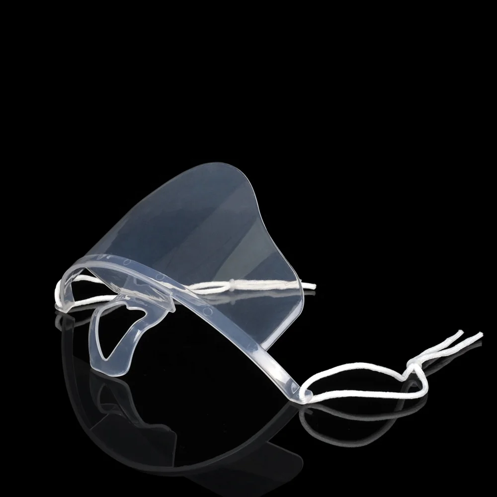 Прозрачная пластиковая крышка для лица от слюны в ресторане