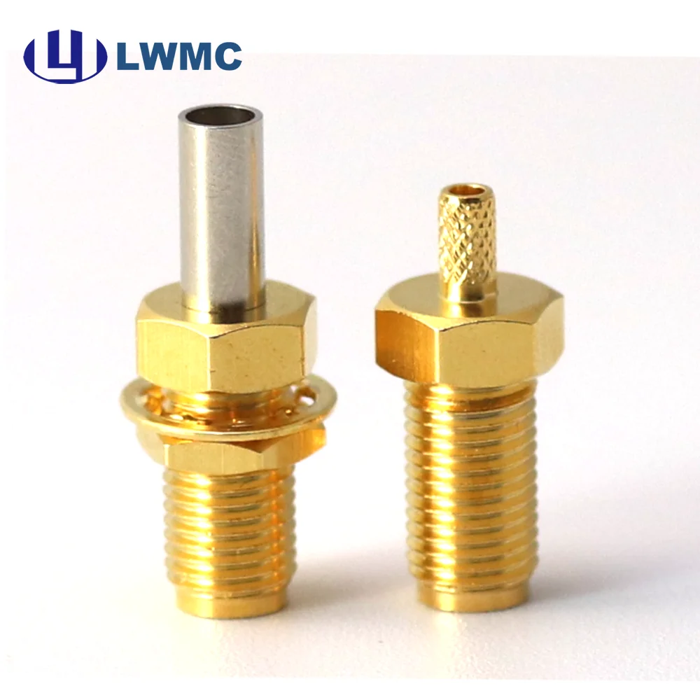 SMA Female Bulkhead Crimp for RG316 Cable