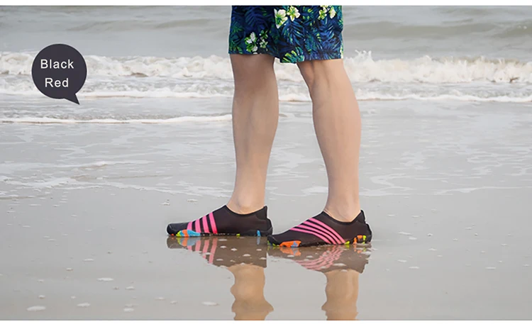 WOWEI Chaussures d'eau Hommes Femmes Séchage Rapide Pieds Nus Chaussettes de Sport Aquatique pour Plage Nager Plongée Surf Yoga 28-45 EU 