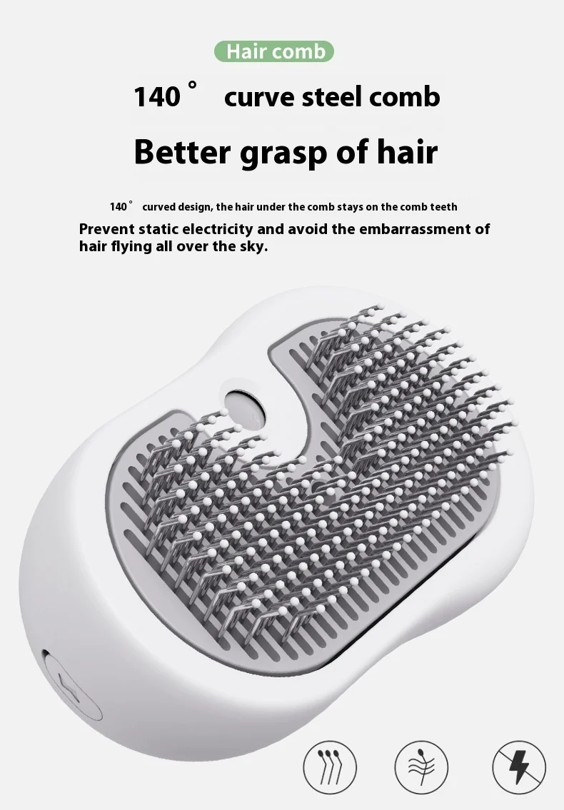 Pet Spray Comb Cat Cleaning Massage Comb One-click Spray Anti-flying Hair to Remove Floating Comb Pet Supplies factory