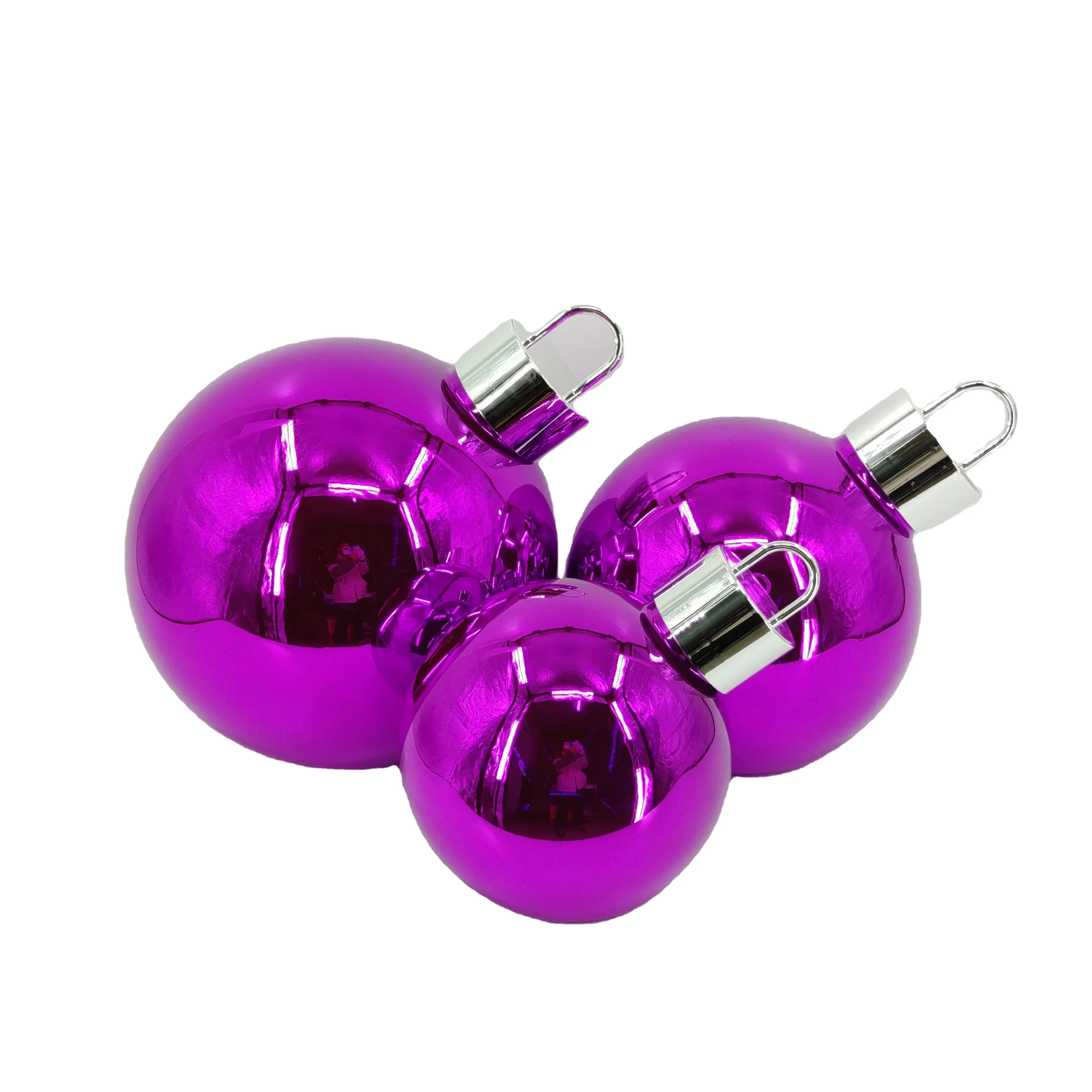 Wholesale Hand Blown Decorative Outdoor  Round Led Lighted Christmas Ornamental Balls