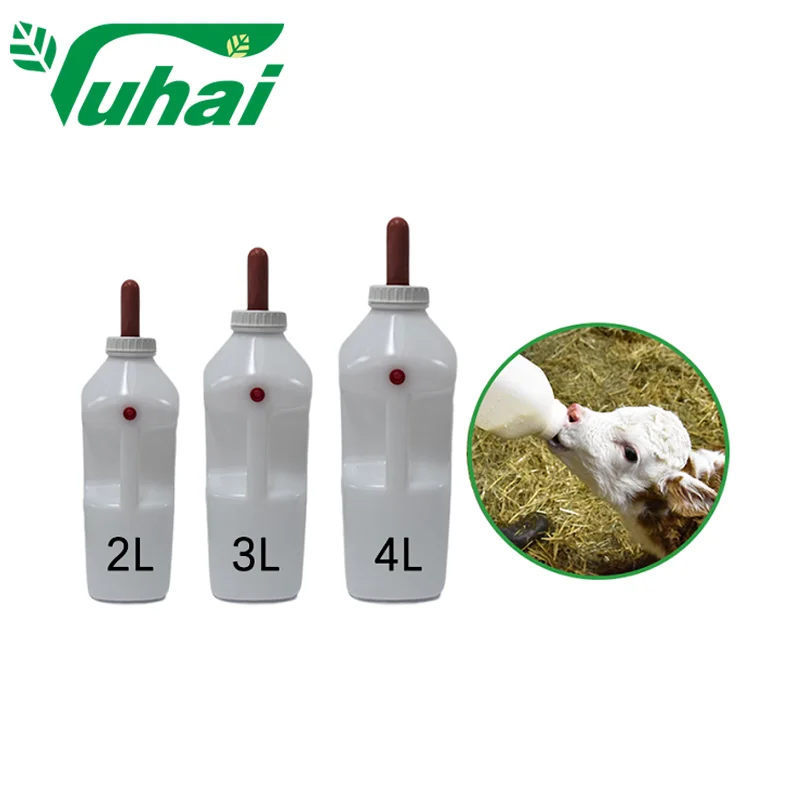 בקבוק חלב אוטומטי פלסטיק 2L/3L/4L לכבשים ועזים, דלי טיפוח בעלי חיים נייד לשימוש ביתי, בתנאי קמעונאי חדשים