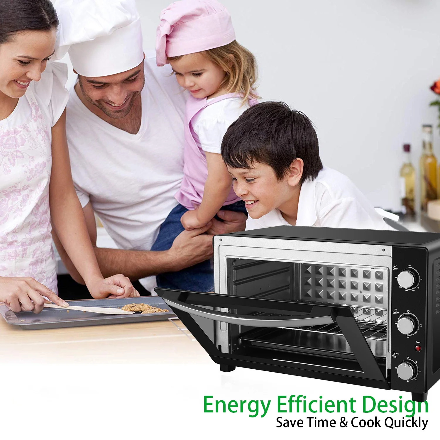 Vertical Toaster Oven with Mini Stove Electric Oven Toaster