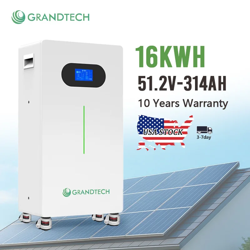 Bac Bataireí Touchscreen 48v 51.2V Lifepo4 100ah 200ah 314AH 5kWh 10Kwh 16kWh Powerwall Stóráil Fána Baile Bacanna Lithium Ion