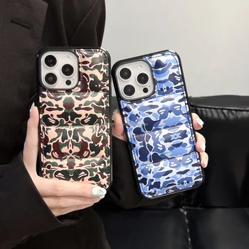 Wholesale Jacket Camouflage Mobile Phone Case for iPhone 17 16 15 Pro Max North Face Case 14 13 Pro Shockproof Cover