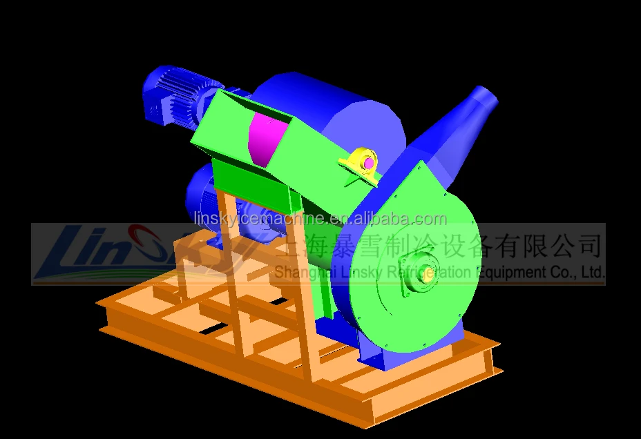 Ice Crusher Blower Ice Block Crusher Equipment