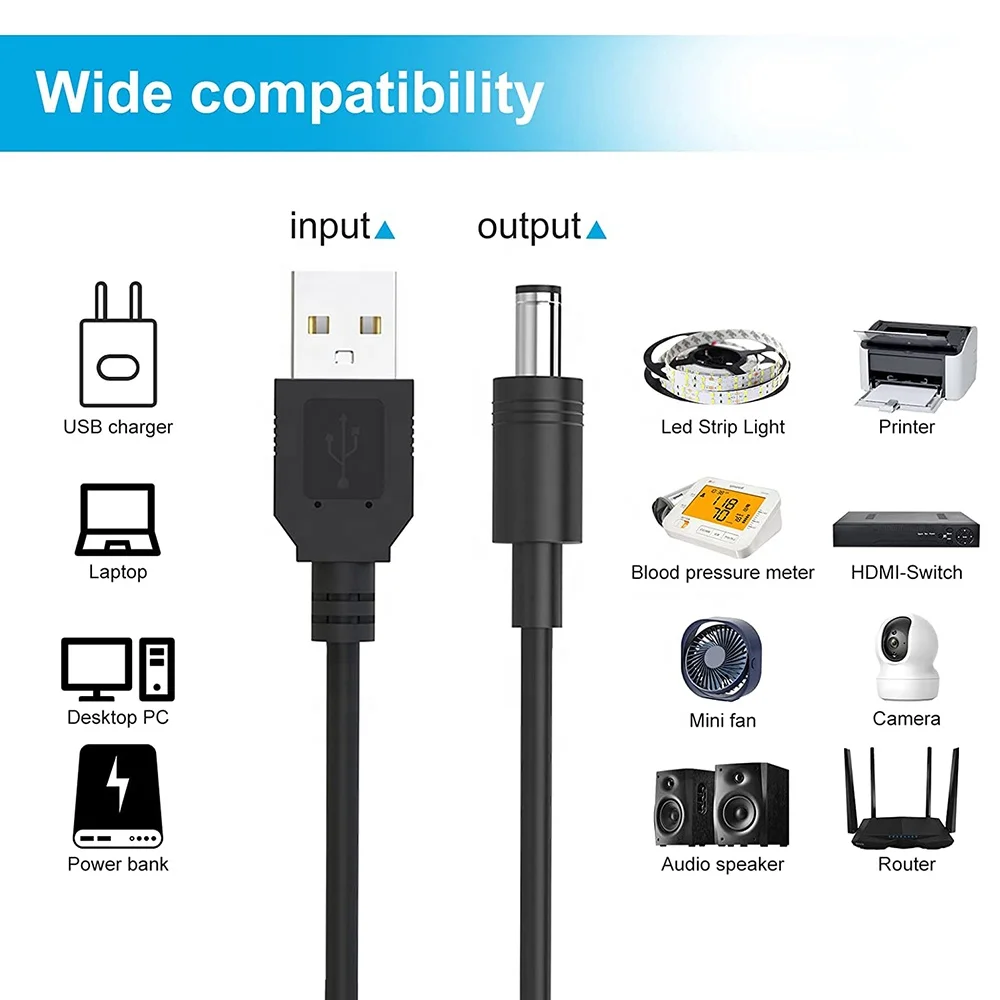 Convert Module Usb 5V Step up to Dc 9V and 12V Voltage Step-Up Convertor Cable