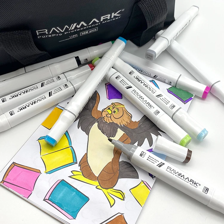 Factory Cheapest Dual Tip Alcohol Based Ink Markers Pen Set For Artist