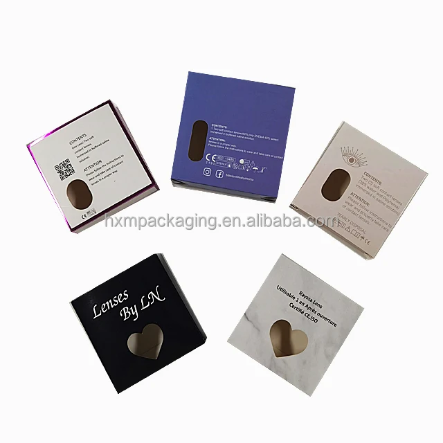 Eyeshare Printing Custom Practical Colored Contact Lens Packing Box Contact Lenses Packaging Box Color Contact Lens manufacture