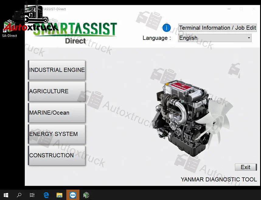 Excavator Tractor Diesel Engine For Yanmar (yedst) Diagnostic Tool
