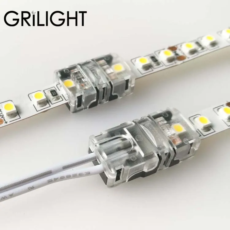 LED Strip connector IP20 IP65 Hippo No Weld T5 Protection FPC Lighting Track Solderless Wire to Boar