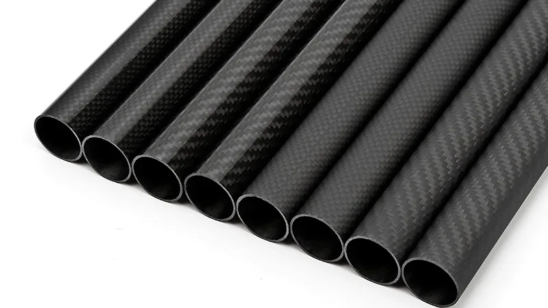 Tubo In Carbonio 3K 500mm Diametri 10-20mm - 1-4 Pezzi Per Modellismo E Droni