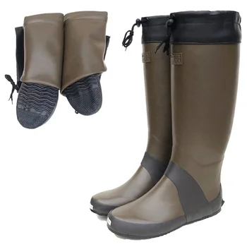 Lightweight Waterproof Rubber Knee-High Rain Boots for Men Women