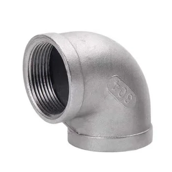 Stainless Steel SS304 DN8-DN100 1/4&quot;-4&quot; Silver OEM Round Wenzhou 90 Degree Female Casting 3 Months